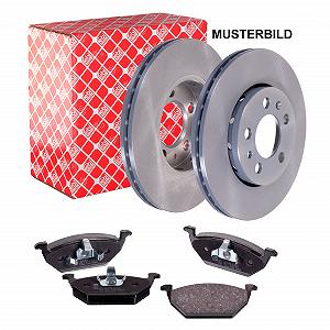 Комплект гальм (Гальмівні диски + гальмівні колодки) FEBI BILSTEIN Renault Twingo 1 передній - Фото 1