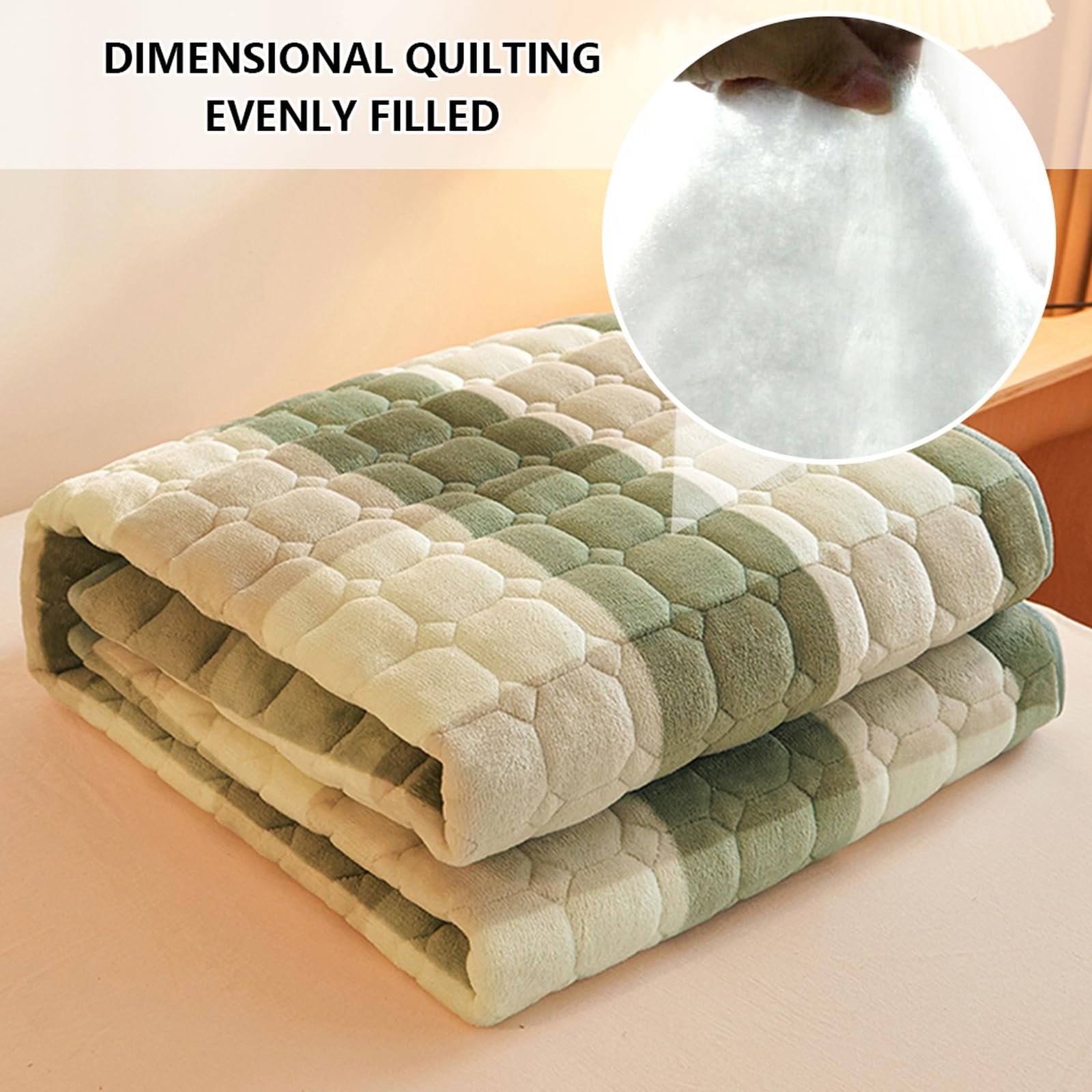 Наматрасник HAIBA 90 x 200 см стеганый Розовый, фото №5