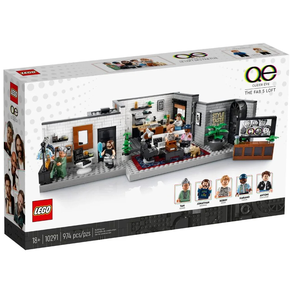 Конструктор LEGO Icons Queer Eye лофт Чудесной пятерки 974 детали 10291, фото №1