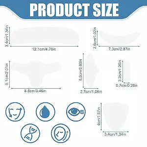 Патчі проти зморшок YAPKOLV, набір 16 шт, силіконові патчі для обличчя, рота, чола, підборіддя synthetic.ua - Фото 1