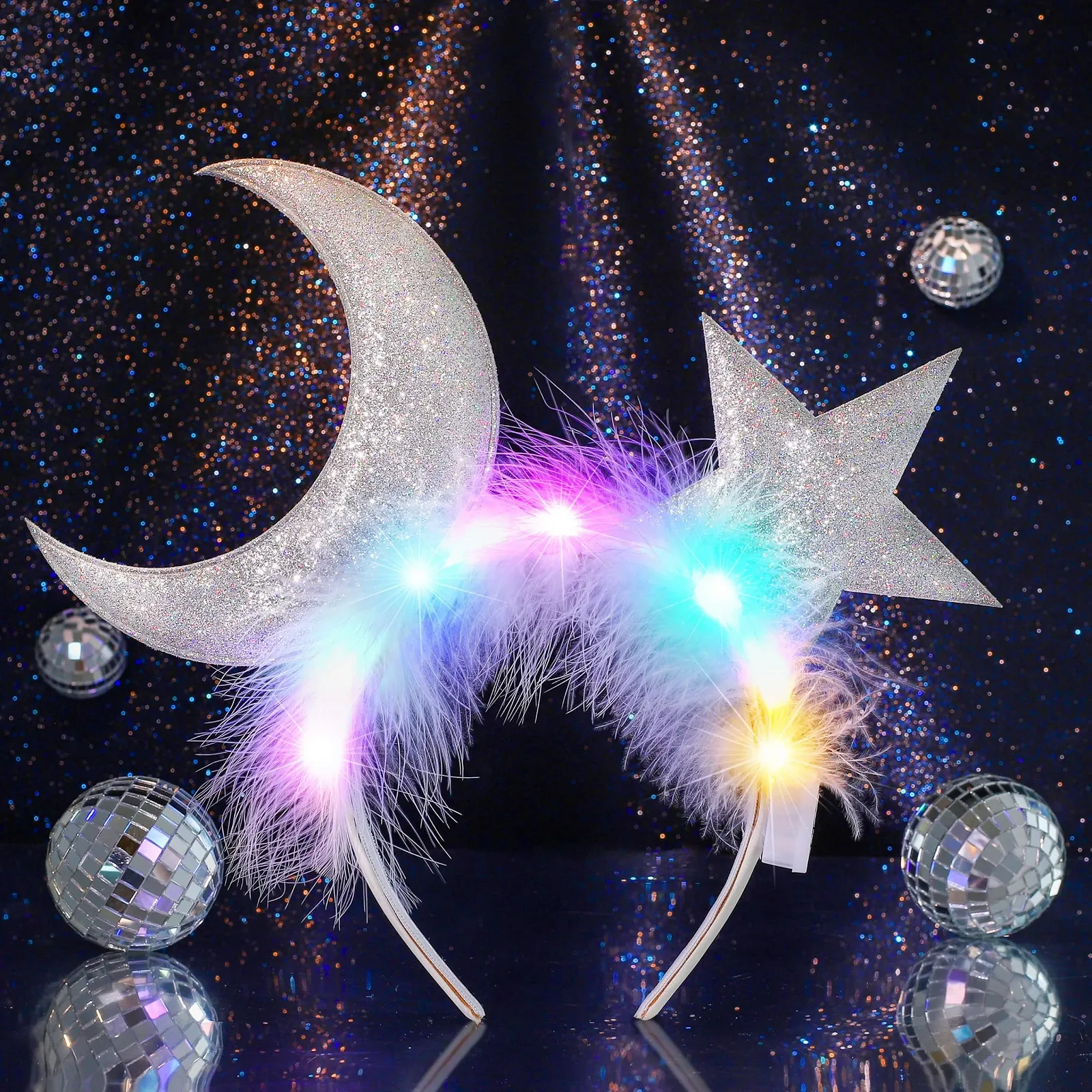 Обруч для волосся зі світлодіодною зіркою, фото №1