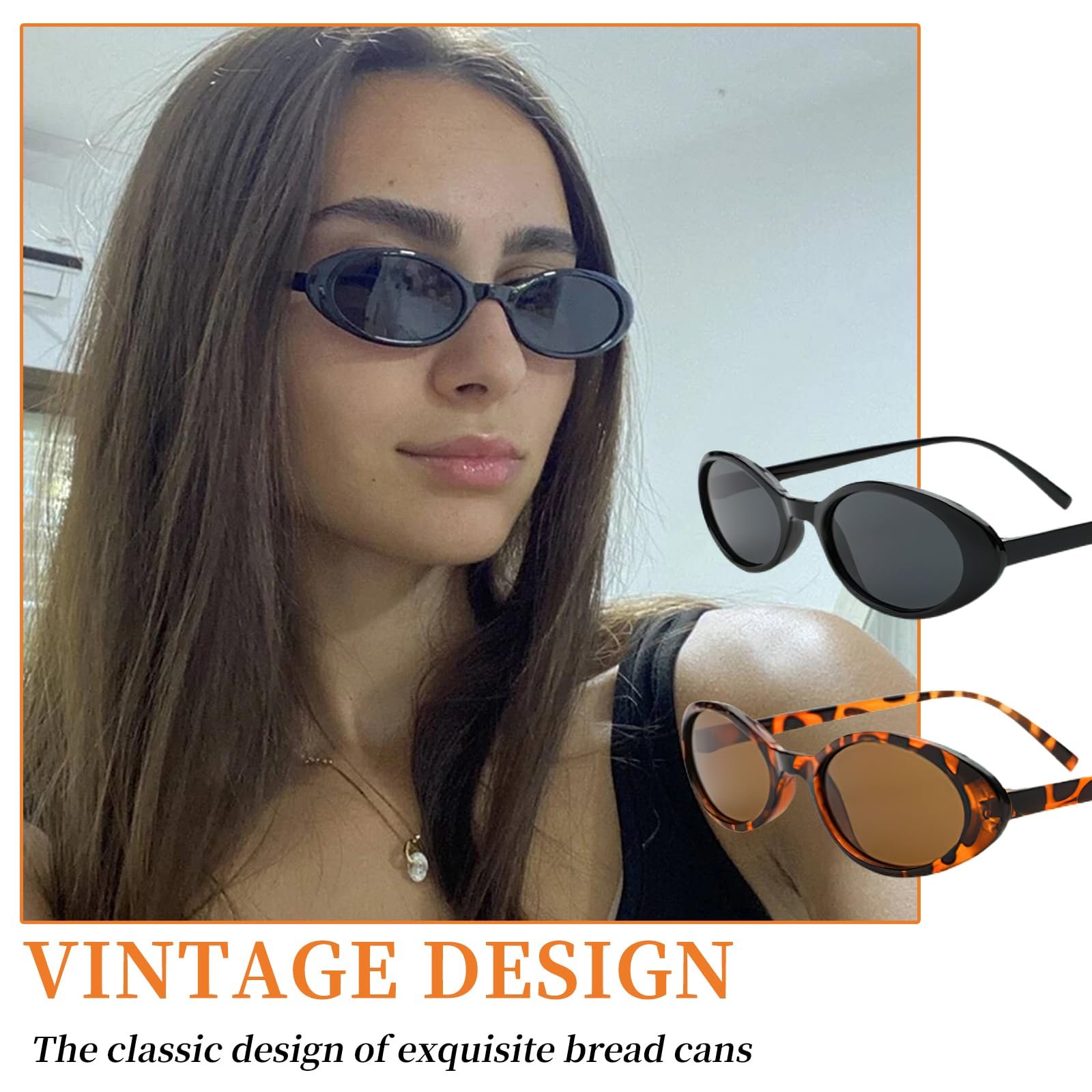 Солнцезащитные очки Thoquene Ретро Женские Защитные, бежевый, фото №4