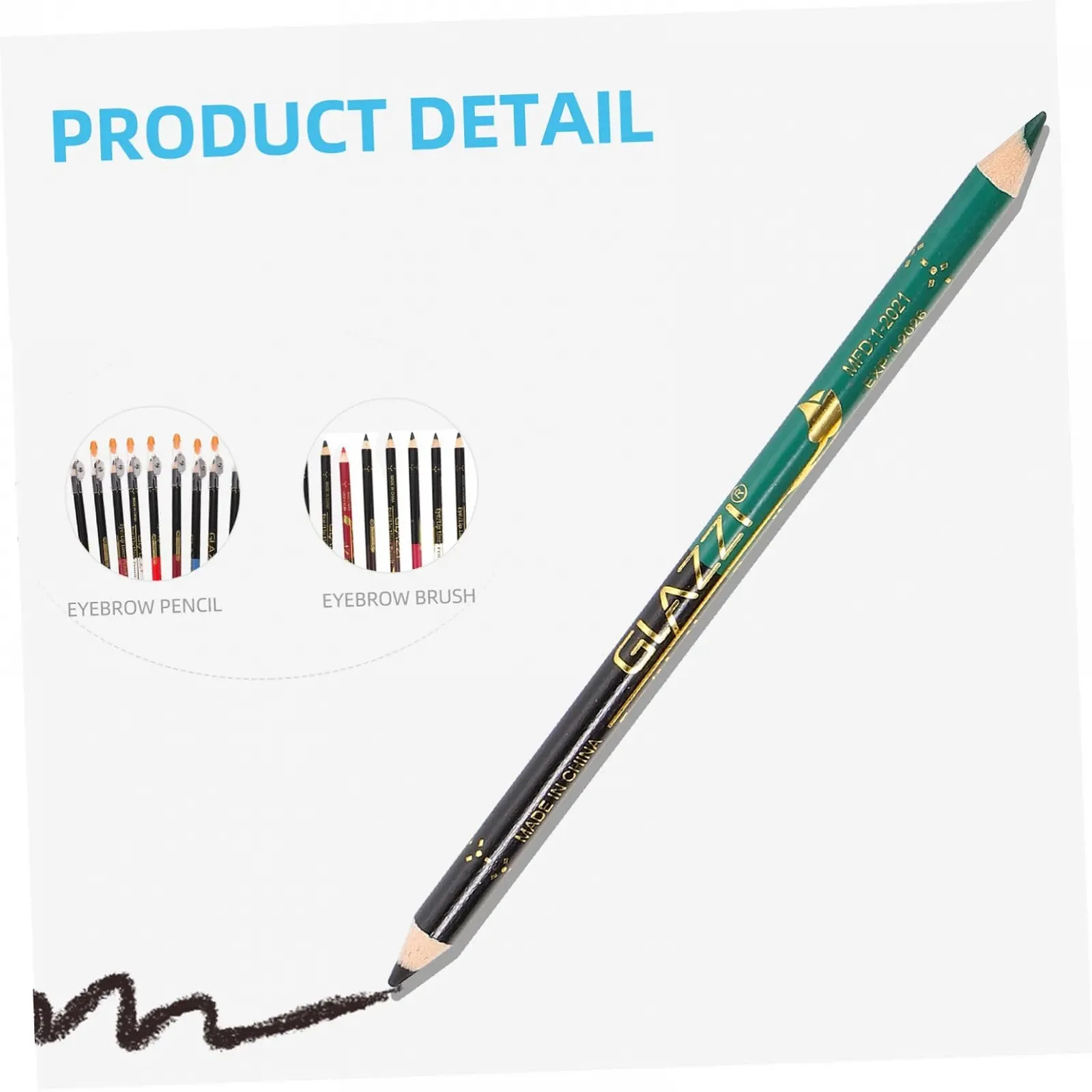 Карандаш для глаз FRCOLOR, черный водостойкий, матовый, двойной, фото №2 Карандаш для глаз FRCOLOR, черный водостойкий, матовый, двойной, фото №2