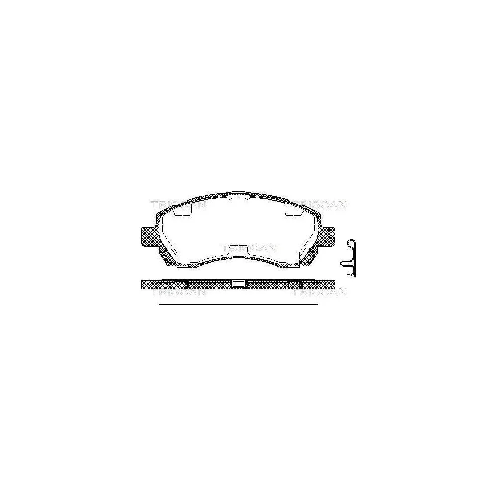 Комплект гальмівних колодок, дискове гальмо TRISCAN 8110 68172 для SUBARU передній міст, фото №1 Комплект гальмівних колодок, дискове гальмо TRISCAN 8110 68172 для SUBARU передній міст, фото №1