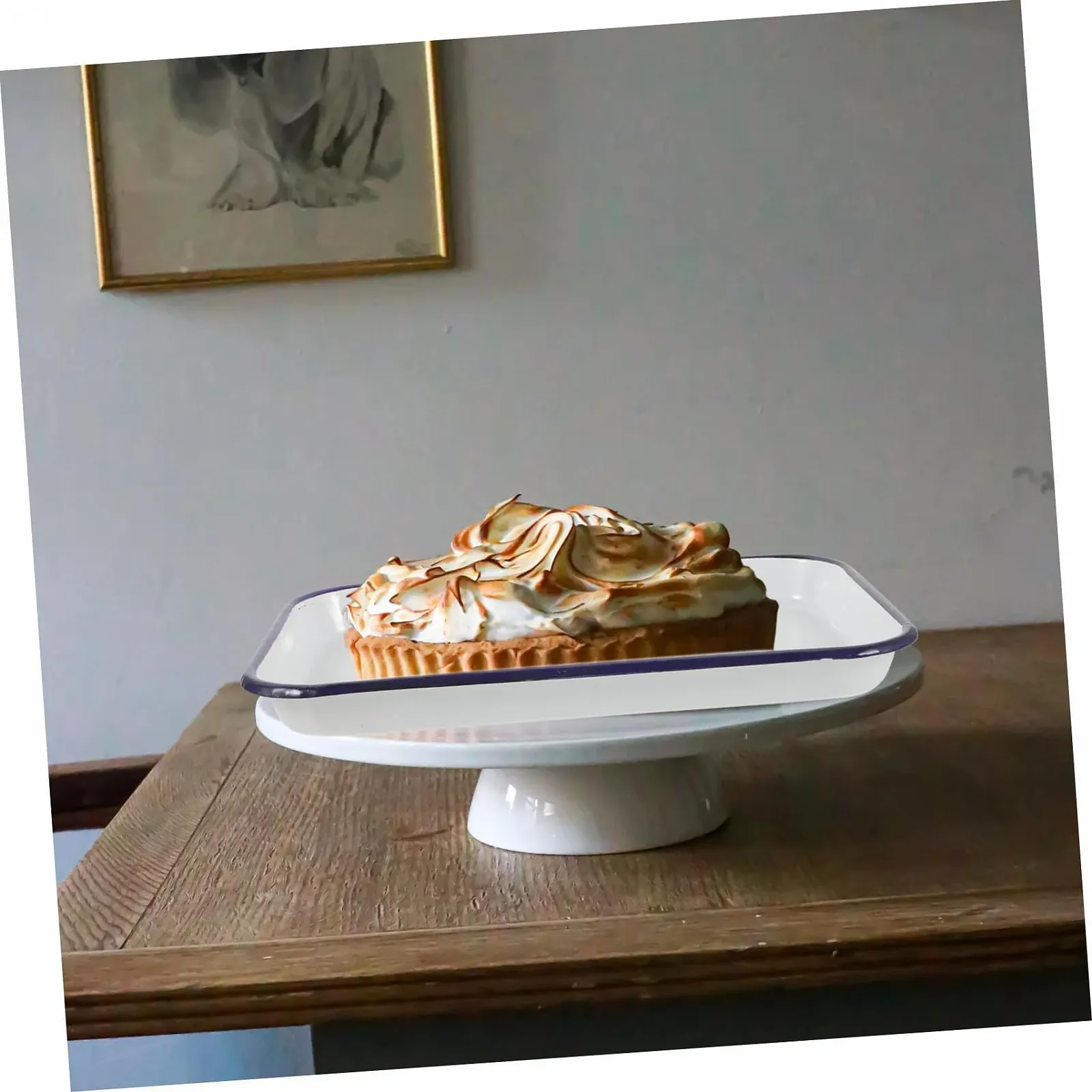 Противень для выпекания прямоугольный, эмалированный, устойчивый к царапинам, с антипригарным покрытием, фото №8