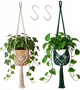 Підвісні кошики макраме 2 штуки Бавовна - Фото 1