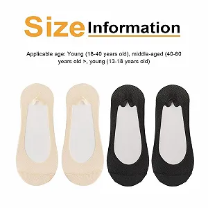 Шкарпетки Ballerina Жіночі Чорний + Тілесний, 4 пари synthetic.ua - Фото 1