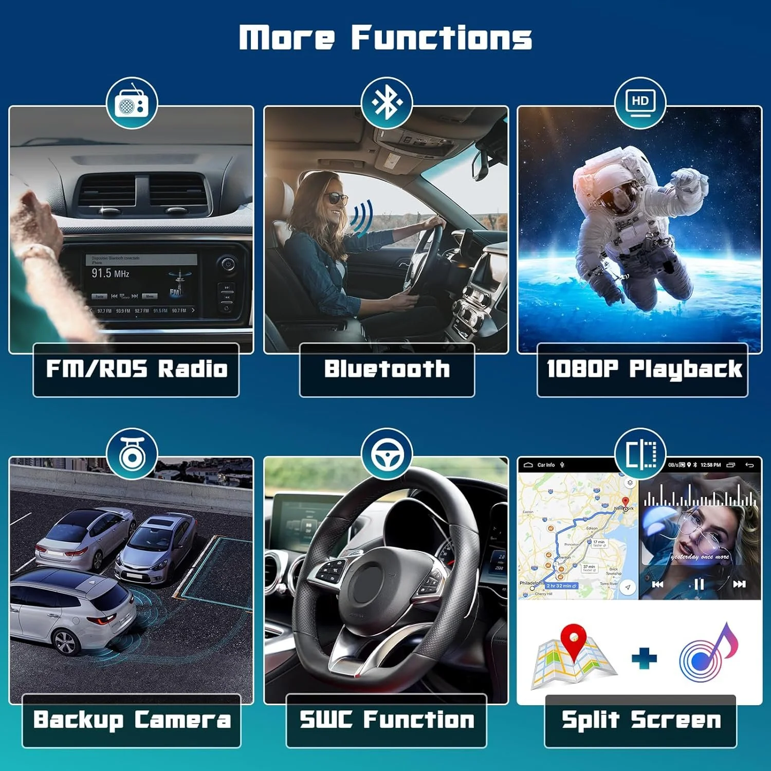 Штатная автомагнитола Hikity A3330A4MI2EU26-C223 для BMW E90 E91 E92 E93 (2005-2011) / 7" / Сенсорная / 2/32Гб / Android 12 / Apple CarPlay / Android Auto / Bluetooth / WI-FI / GPS / USB, фото №5