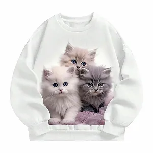 Худі Повсякденний Пуловер для Дівчинки - Фото 1