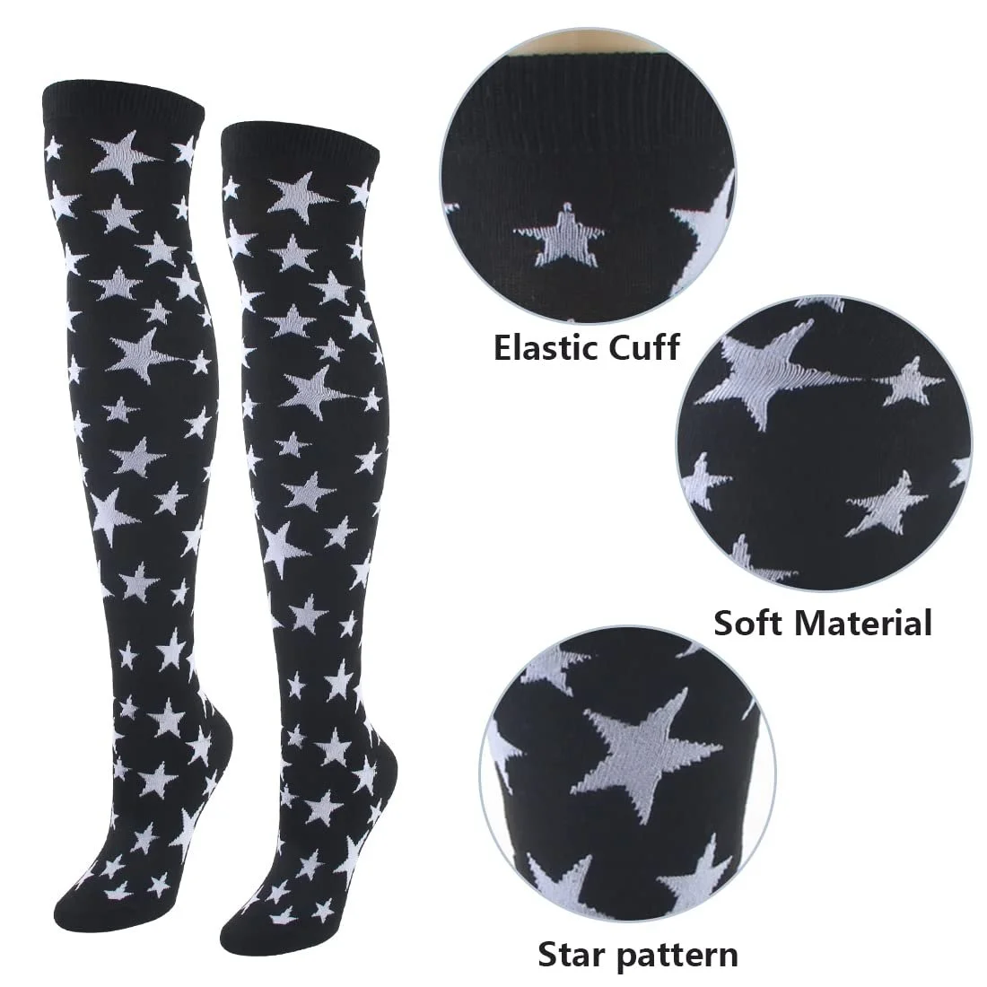 Гетри в смужку в'язані довгі шкарпетки вище коліна набір 2 пари, фото №8 Гетри в смужку в'язані довгі шкарпетки вище коліна набір 2 пари, фото №8