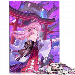 Пазл Genshin Impact Деревянный 1000 элементов 38 x 52 см - Фото 1