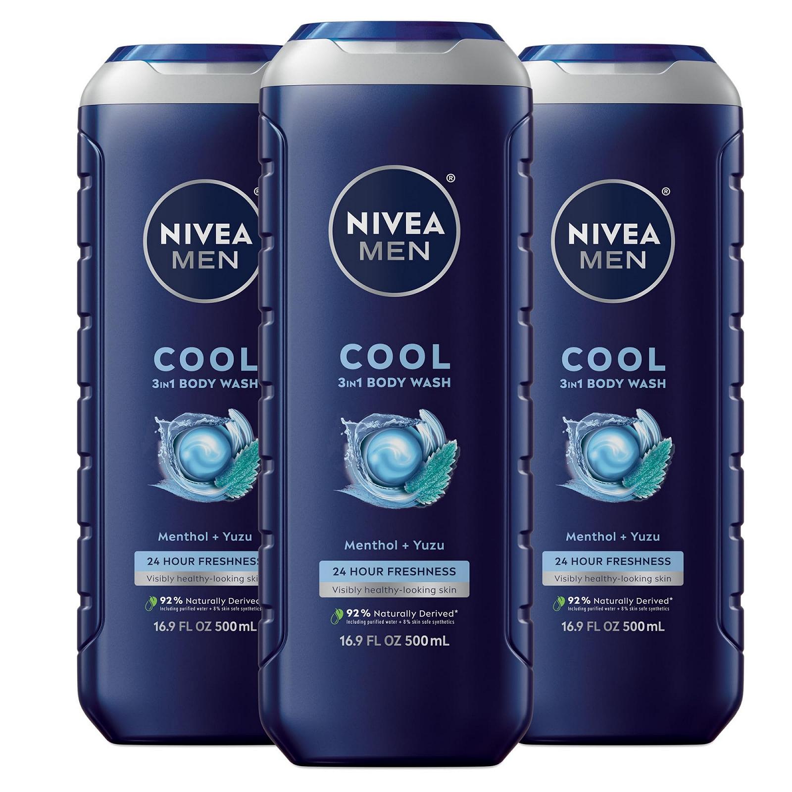Гель для душу та волосся Nivea For Men Cool 16,9 унцій, фото №1