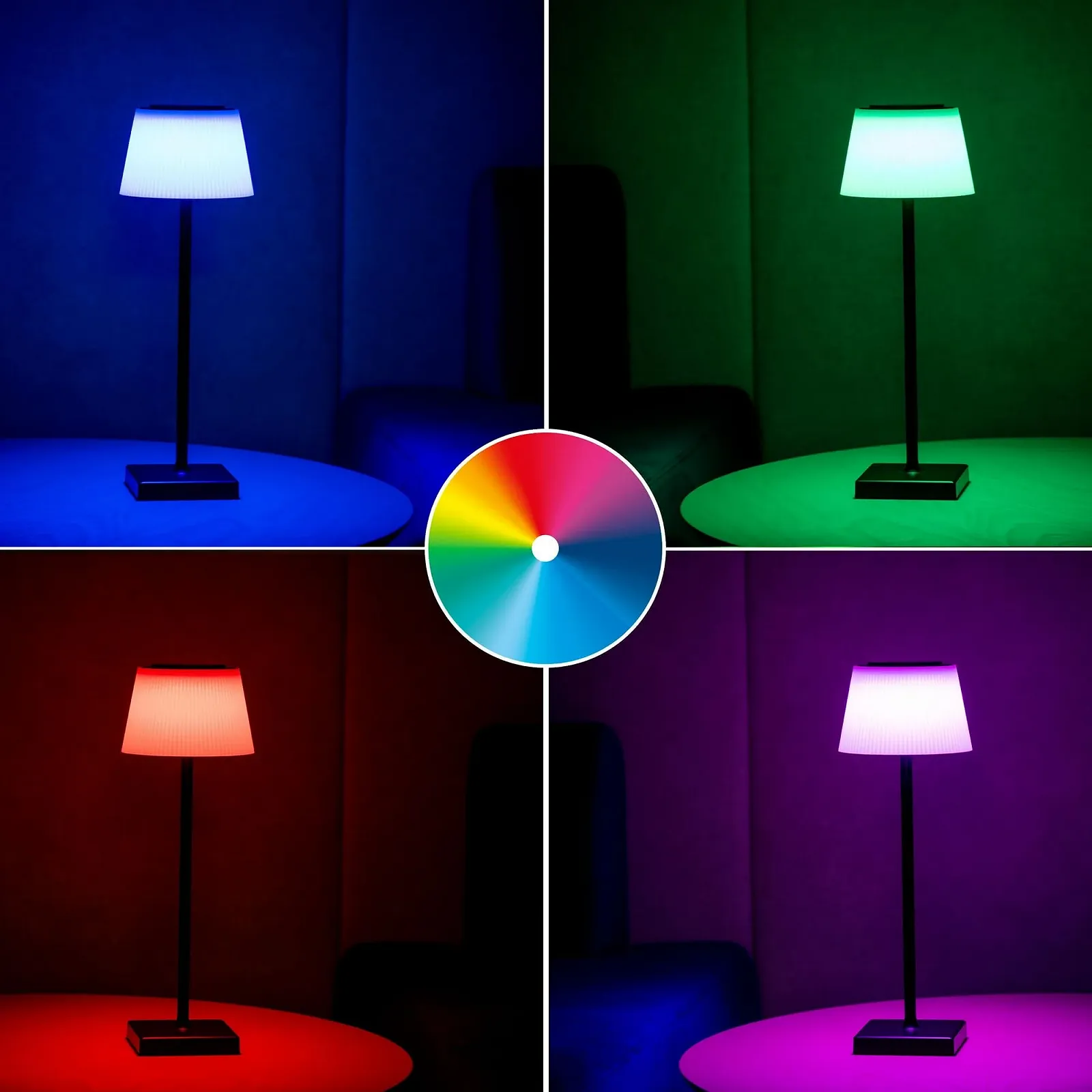 Настільна лампа LightLogic LL TOBR CCT+RGB B 66295 акумуляторна LED USB IP44 чорна, фото №6