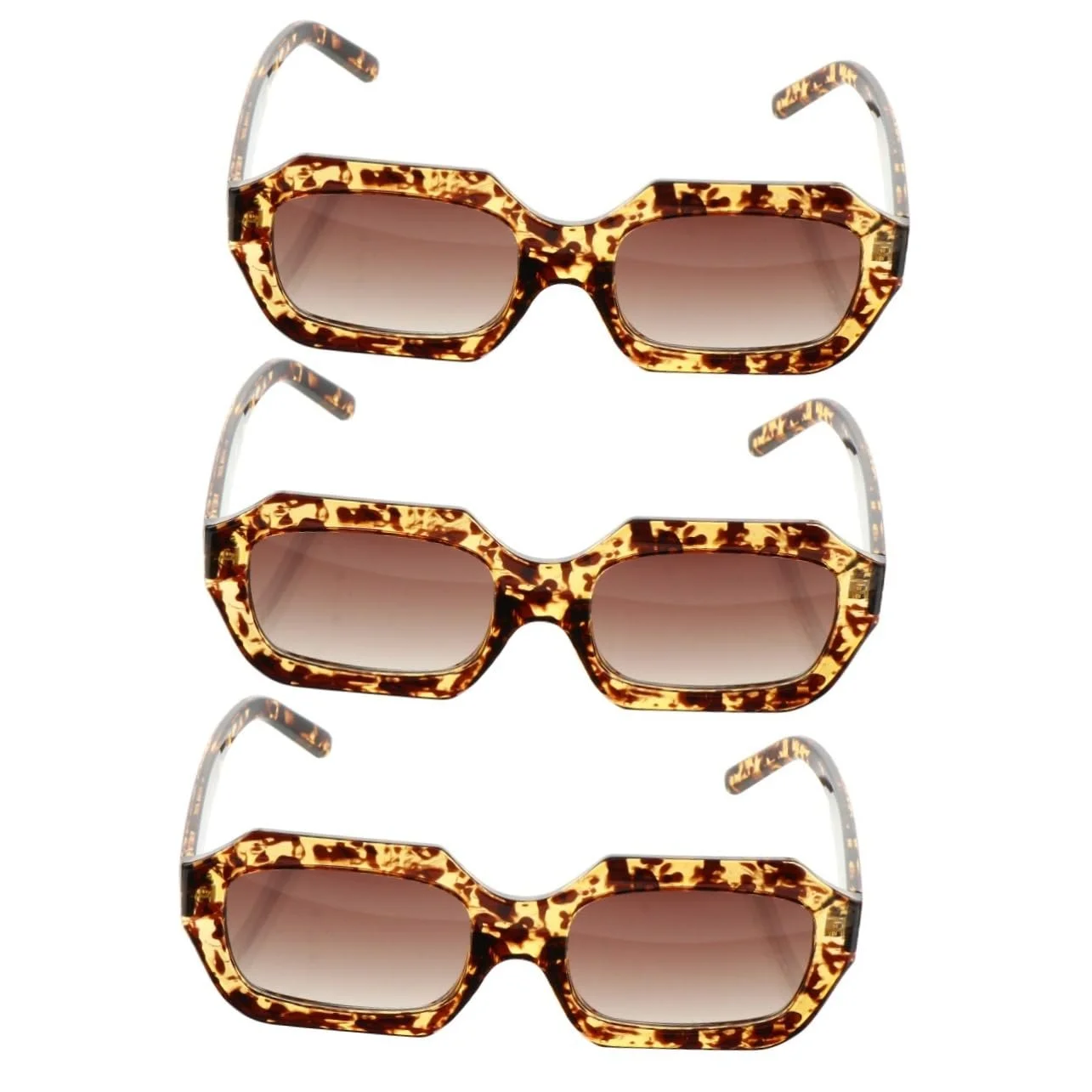 Квадратные Солнцезащитные Очки Vintage-стиль PACKOVE 3 пары, фото №1