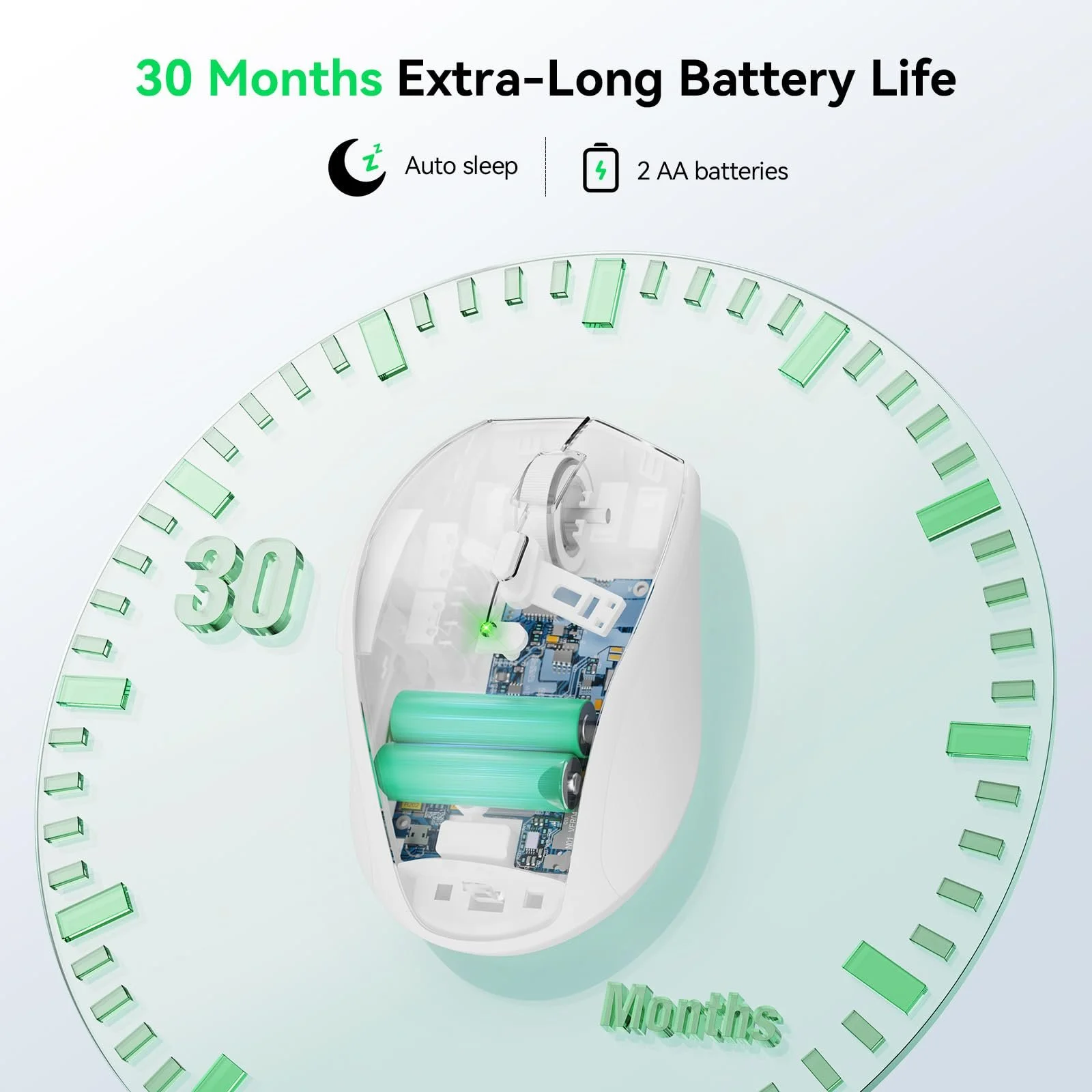 Мышь TECKNET Беспроводная 4800 DPI Оптическая для бизнеса с 6 регулируемыми DPI и нано-приемником для ПК, ноутбука, Windows, MacBook, Linux, офиса и дома, фото №6 Мышь TECKNET Беспроводная 4800 DPI Оптическая для бизнеса с 6 регулируемыми DPI и нано-приемником для ПК, ноутбука, Windows, MacBook, Linux, офиса и дома, фото №6