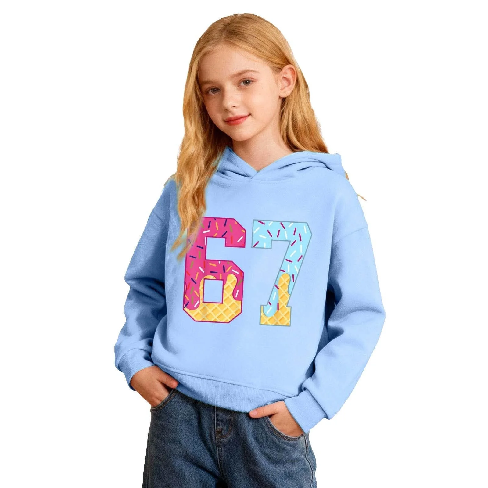 Пуловер Sweatshirt-Winter Kids Sweaters с принтом 67 для девочек, Essentials 152 Hoodie, Kapuzenpullover, 164 Pullover, Weich 134 Kuschelpullover 140 Jumper Trainingsjacke Jungen Fleecepullover 176 Pulli, фото №1