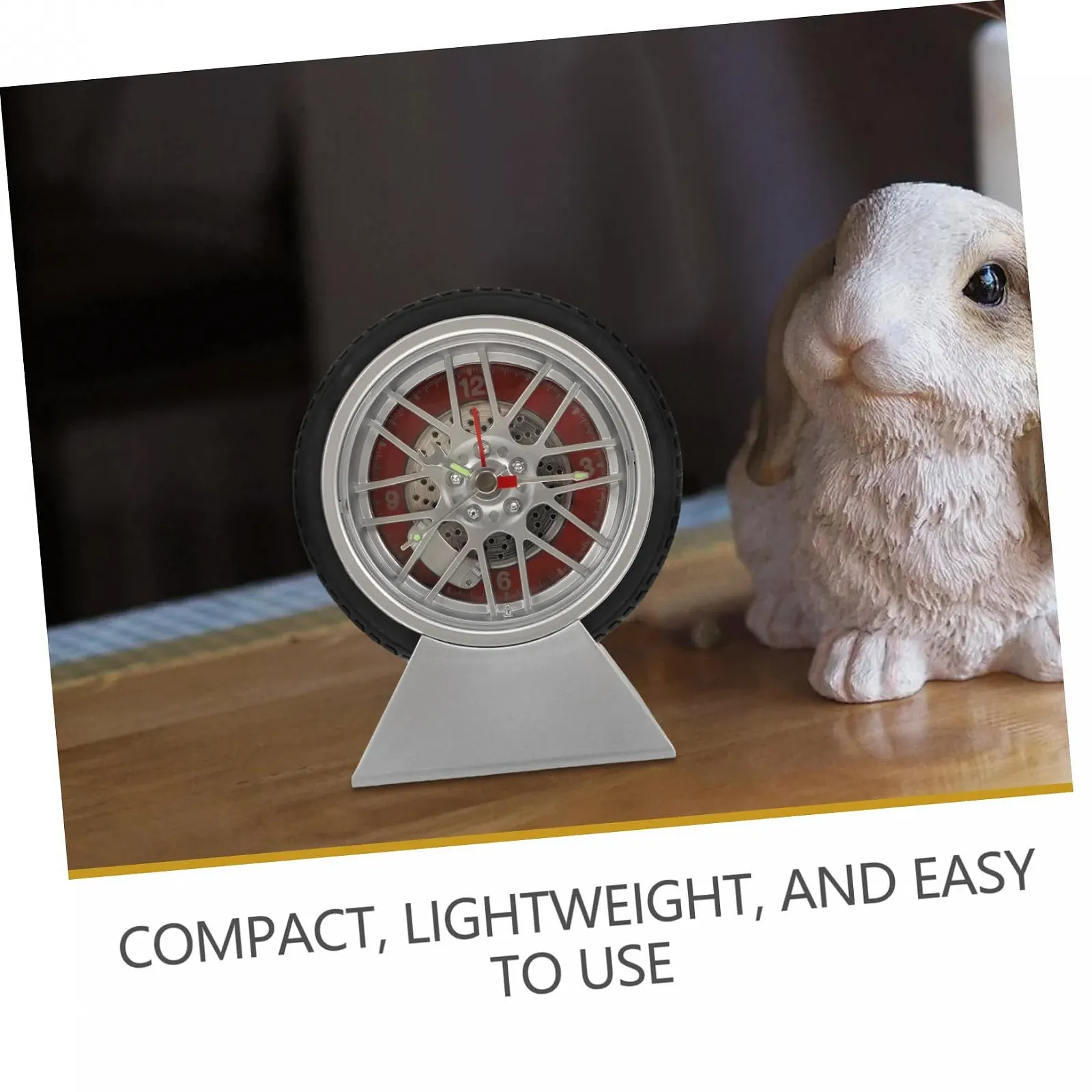 Настольные часы PartyKindom в виде автомобильной шины, ABS, фото №9