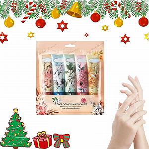 Крем для рук Різдвяний набір, 5 штук - Фото 1