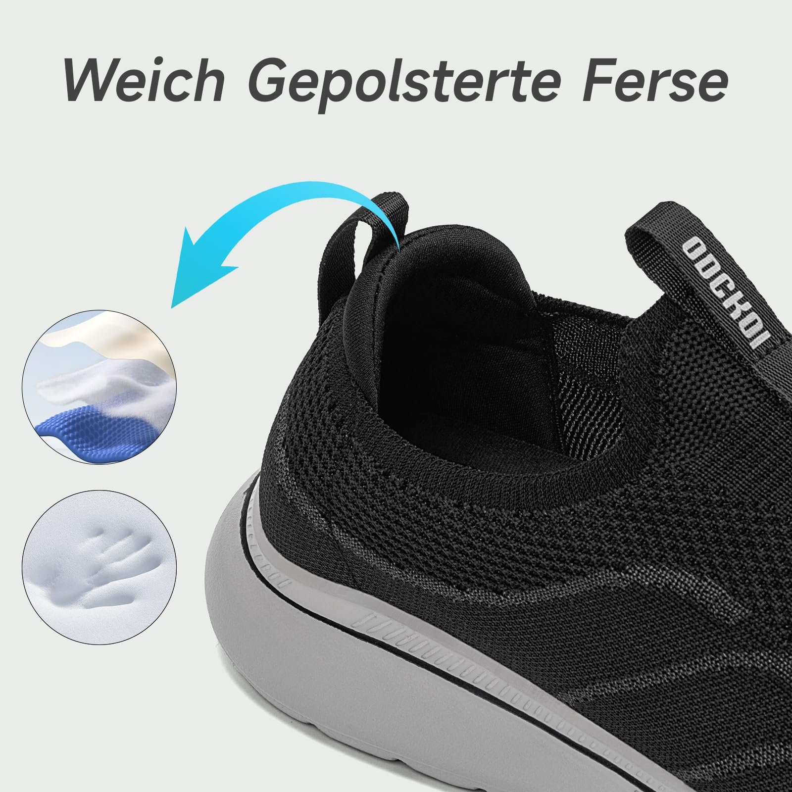 Чоловічі Кросівки ODCKOI Без шнурків Зручні Тенісні Кросівки, фото №4