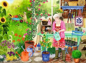 Пазл Ravensburger Feel Well & Puzzle Gardening 12001362 100 деталей для літніх людей synthetic.ua - Фото 1