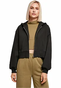 Женская Толстовка Куртка Urban Classics Oversized Short на Молнии - Фото 1