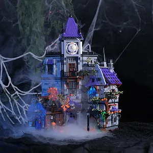 Строительные блоки Рыцарский замок Barweer Модель архитектуры Волшебный замок Дома из строительных блоков 33210 Модульный дом Рождественский подарок для взрослых (8514 деталей) synthetic.ua - Фото 1