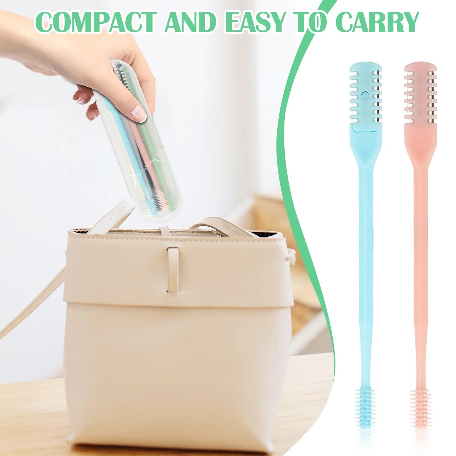 Тример для носових волосків 2-в-1 Портативний Ручний 360° Обертовий Подвійний, фото №7