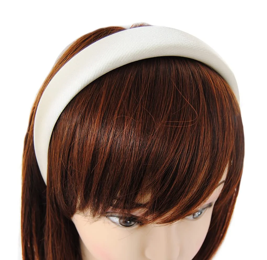 Обруч Axy HRK2B з тканини з металевим кольором Кремово-білий, фото №3 Обруч Axy HRK2B з тканини з металевим кольором Кремово-білий, фото №3