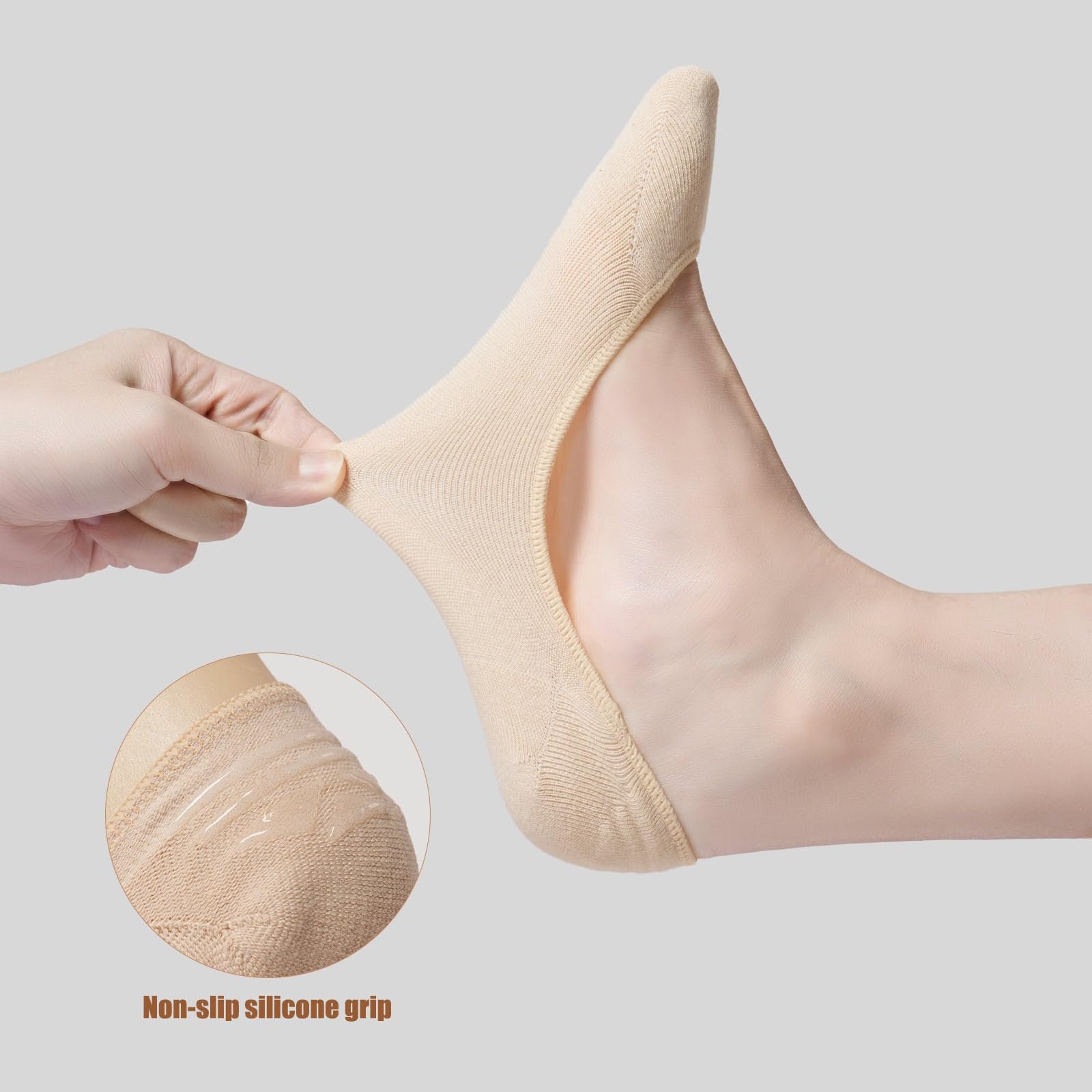 Жіночі шкарпетки-слідки 39-42 35-38 8 пар, фото №4