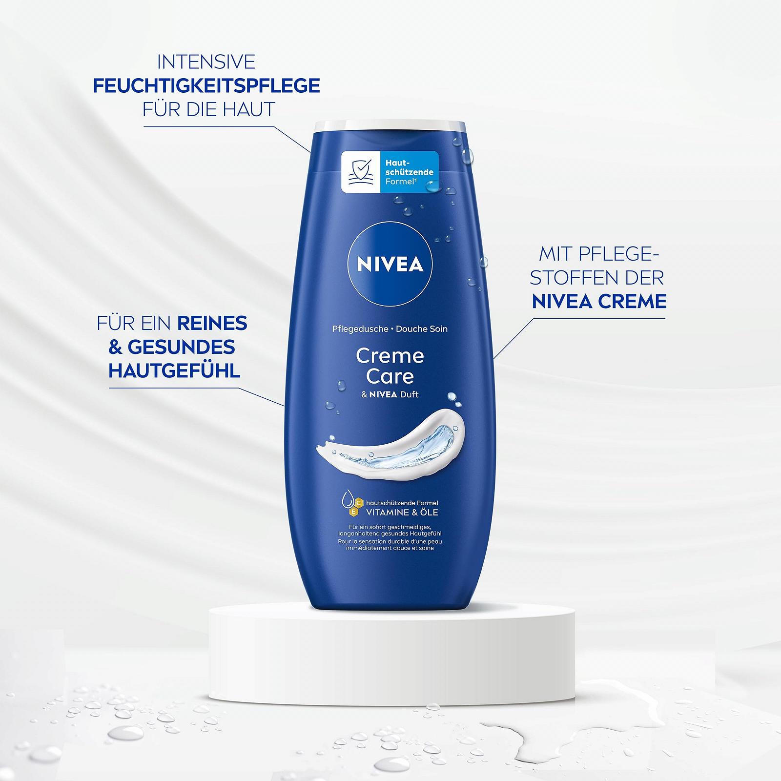 Гель для душа NIVEA Creme Care увлажняющий с витаминами и ценными маслами 250 мл, фото №2 Гель для душа NIVEA Creme Care увлажняющий с витаминами и ценными маслами 250 мл, фото №2