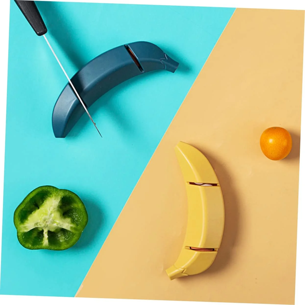 Набір для заточування ножів та ножиць 2 шт. Бананоподібна форма, фото №9