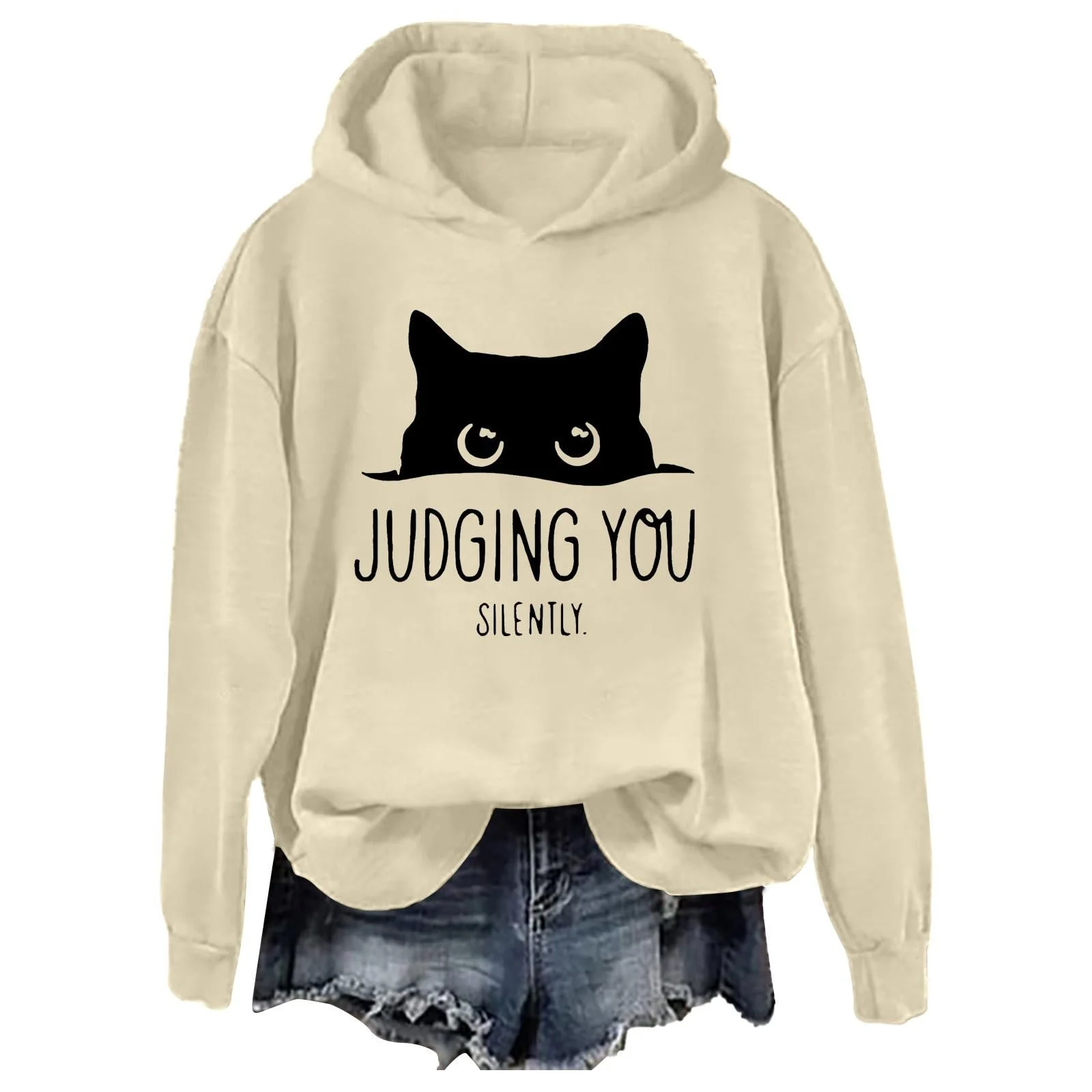 Женская Удобная Толстовка с круглым вырезом, Мягкая Зимняя Толстовка с круглым вырезом, Рождественская Свободная Теплая Толстовка с длинными рукавами для женщин, фото №2