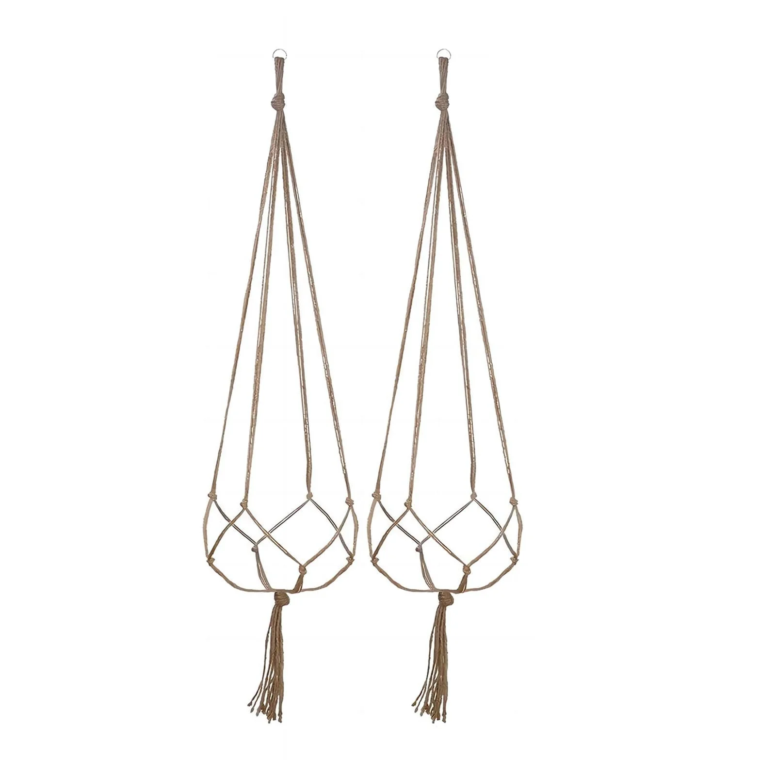Підвісні тримачі для рослин макраме 122 см 2 шт. Набір, фото №1 Підвісні тримачі для рослин макраме 122 см 2 шт. Набір, фото №1