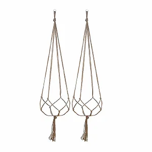 Підвісні тримачі для рослин макраме 122 см 2 шт. Набір - Фото 1
