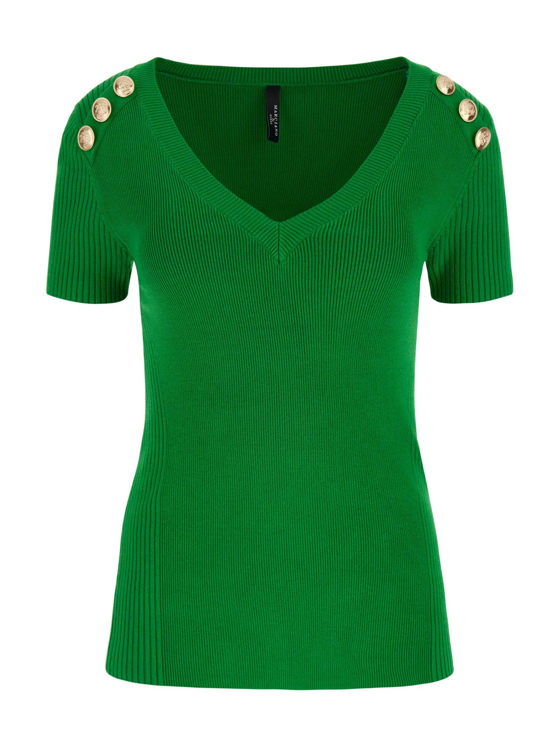 Жіночий джемпер з коротким рукавом Guess by Marciano Зелений - M, фото №1