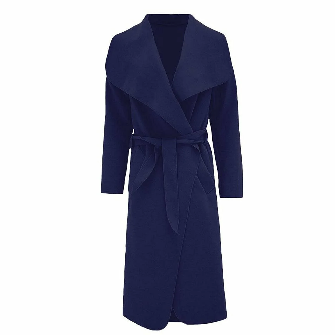 Пальто-тренч жіноче з поясом, фото №1