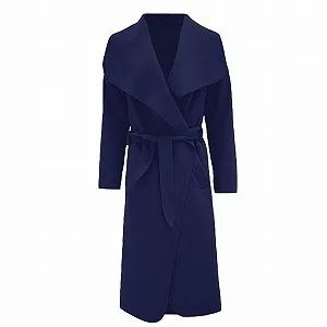 Женское пальто-тренч с поясом - Фото 1