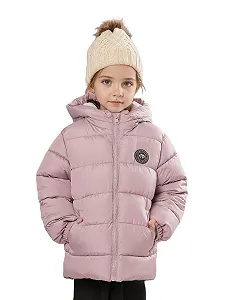 Зимняя куртка с капюшоном Sunny Sprout для малышей, утепленная пуховая куртка для девочек с ветрозащитными рукавами - Фото 1