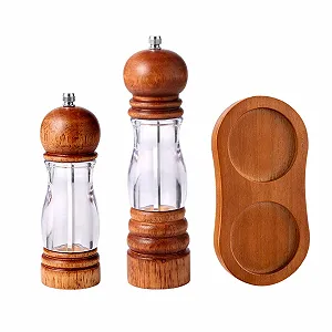 Млин для спецій регульованого помелу Дерев'яний для перцю - Фото 1