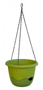Підвісний вазон Plastia Mareta з системою поливу та ланцюгом 25/30 см Поліпропілен synthetic.ua - Фото 1