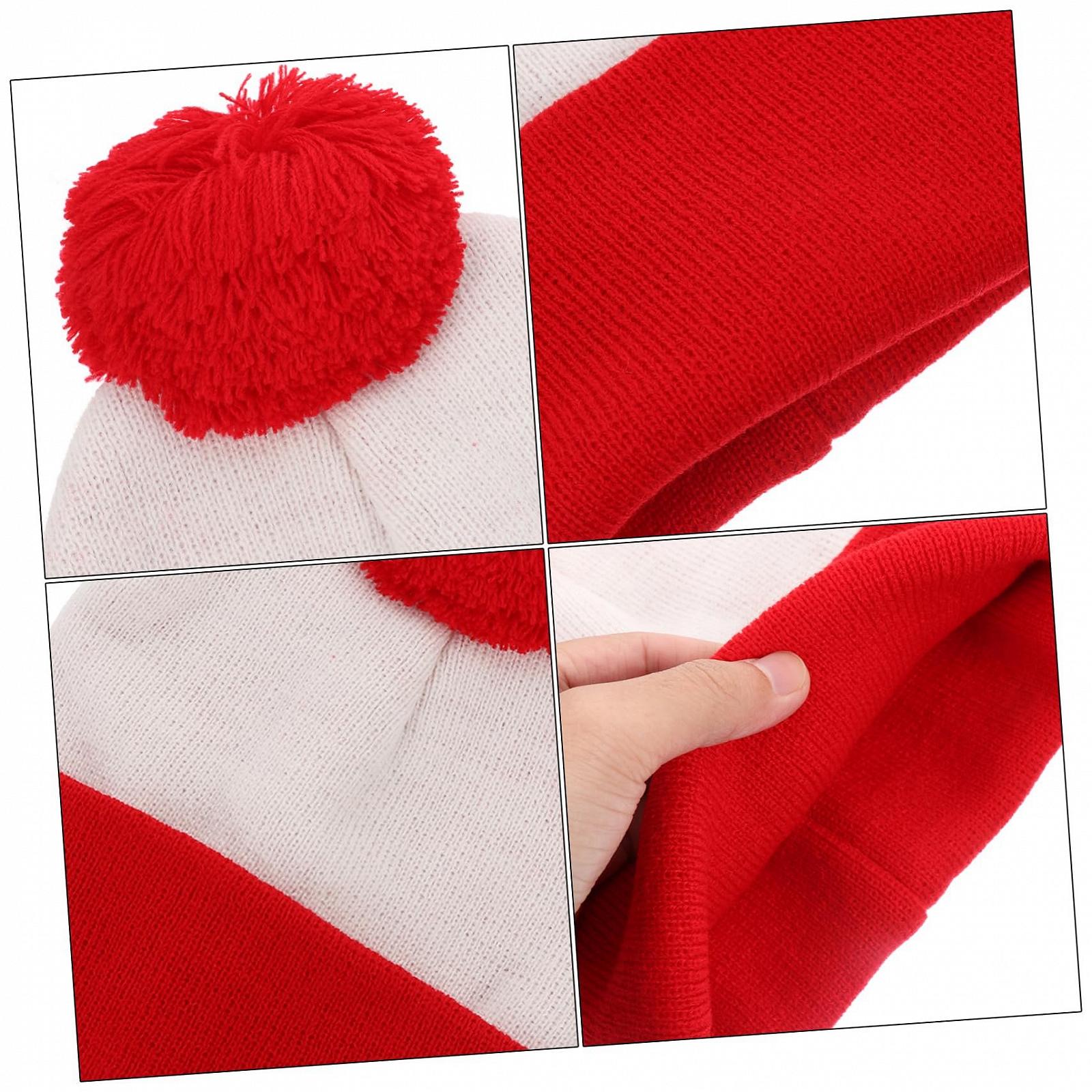 Вязаная шапка WRITWAA Красно-белая, фото №5 Вязаная шапка WRITWAA Красно-белая, фото №5