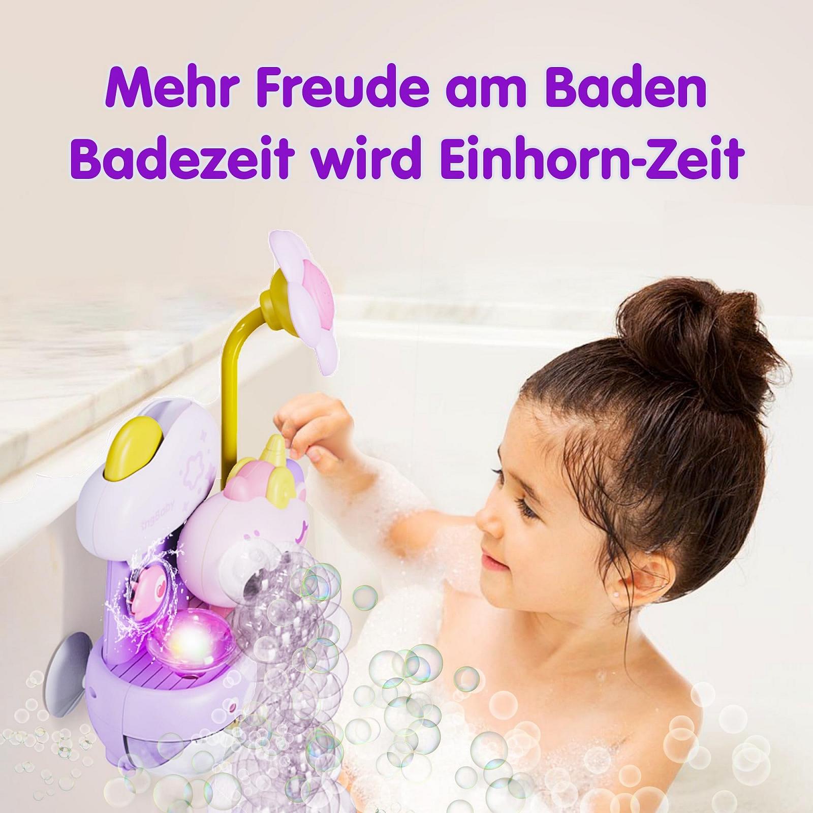 Пінопластовий єдиноріг з дитячим душем, іграшка для ванни з мильними бульбашками, фото №2