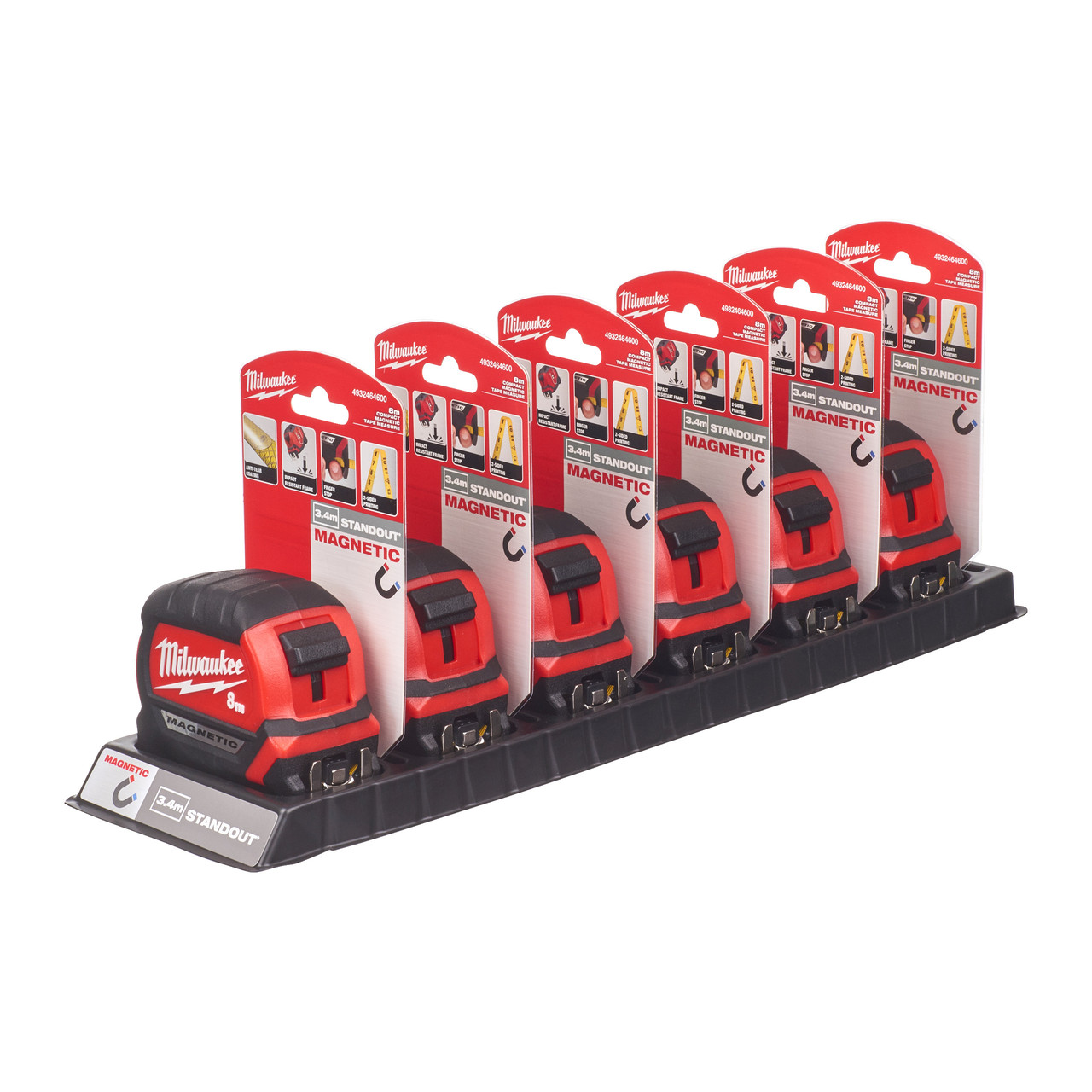 Рулетка магнітна MILWAUKEE 8м 27мм, фото №1