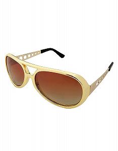 Солнцезащитные Очки Elvis Style True Romance Золотая Оправа, Коричневый Градиент - Фото 1