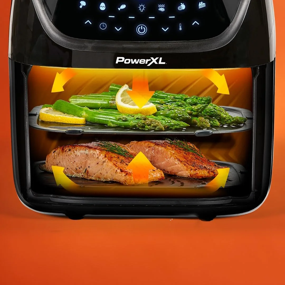 Мультипечь PowerXL Vortex Pro XL 8 л с смотровым окном сенсорный экран 10 программ режим встряхивания, фото №3 Мультипечь PowerXL Vortex Pro XL 8 л с смотровым окном сенсорный экран 10 программ режим встряхивания, фото №3