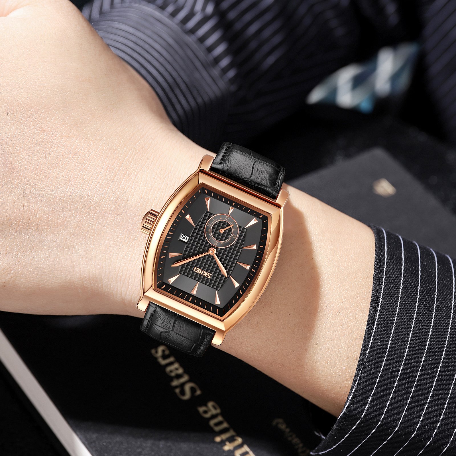 Годинник Skmei 9306RGBK Rose Gold-Black, фото №3