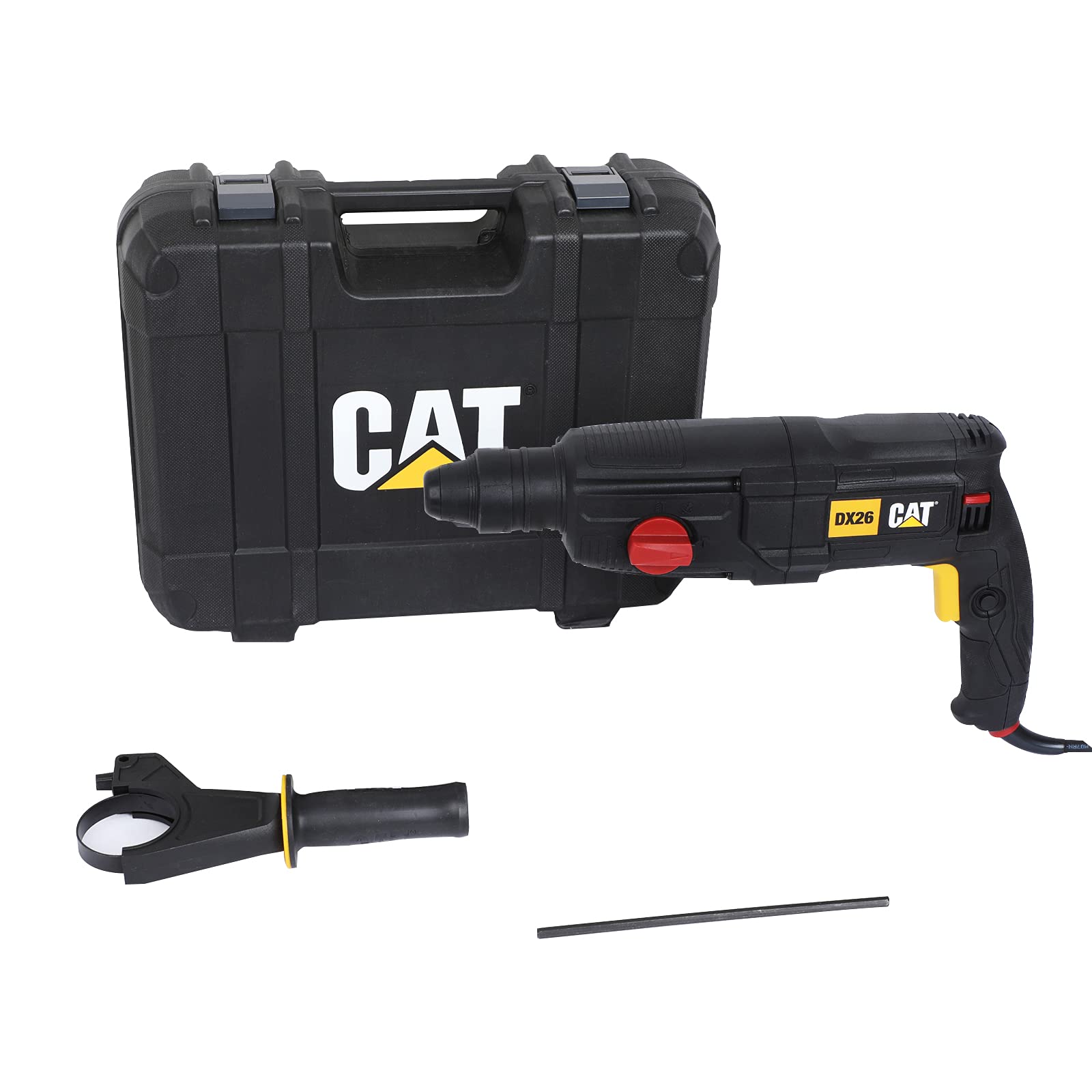 Перфоратор CAT Caterpillar 800 Вт SDS-plus Энергия удара: 3,0 Дж Частота ударов: 5300 мин.-1 Сверление и долбление с фиксацией зубила В кейсе, фото №3