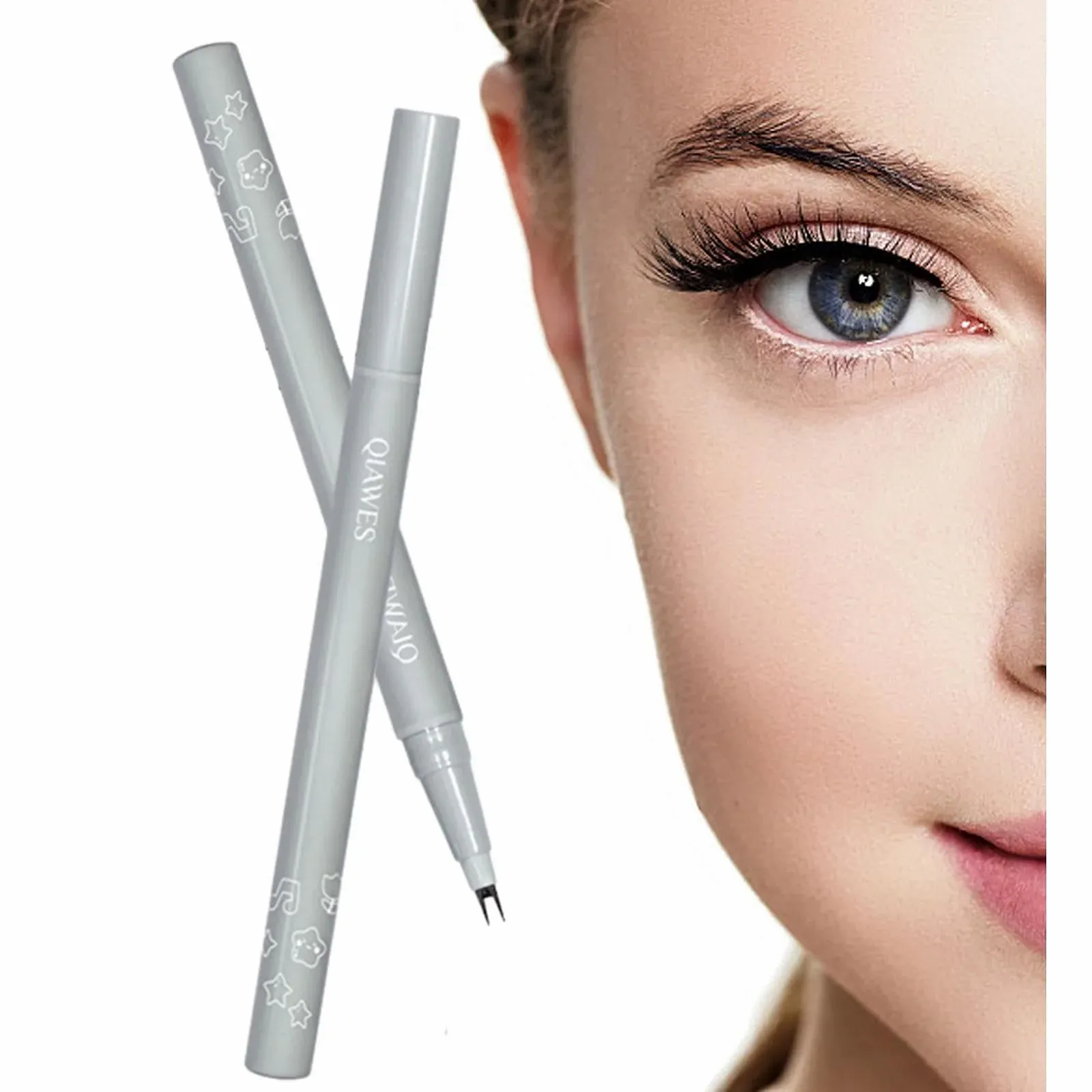 Підводка для нижніх вій з подвійним кінчиком, водостійка рідка, фото №1 Підводка для нижніх вій з подвійним кінчиком, водостійка рідка, фото №1