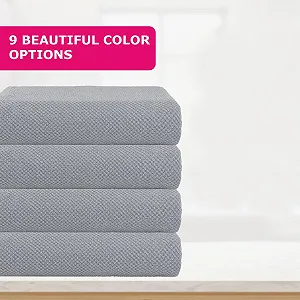 Набор полотенец Casa Copenhagen Popcorn Textured 4 шт 550 г/м² Серо-фиолетовый synthetic.ua - Фото 1