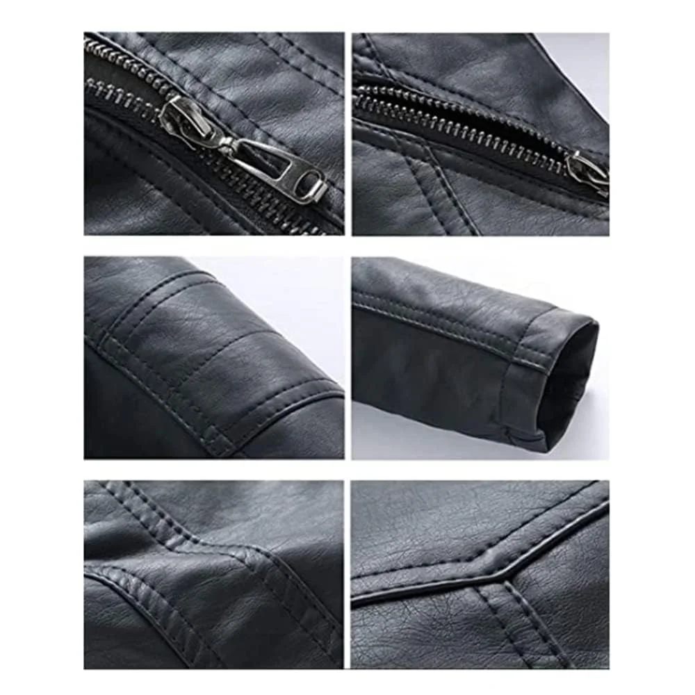 Кожаная куртка для мальчиков Lengender Кожаное пальто Мотоциклетная куртка для детей, фото №2